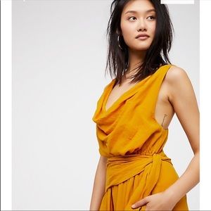 Free People Yellow Romper
